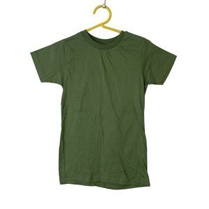 District Threads Womens Green Short Sleeve Crew Neck Pullover T-Shirt Size M